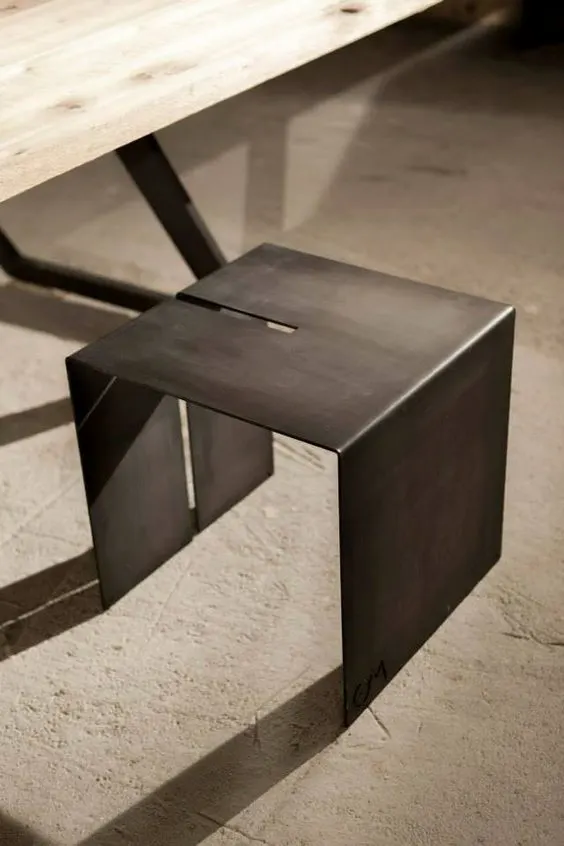 industrial side table